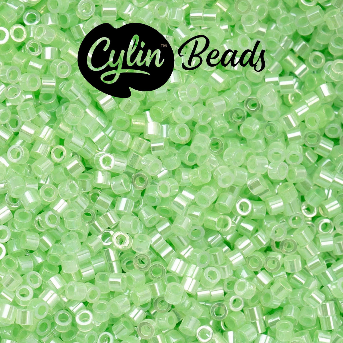 CY11-1029 11/0 Cylin Beads Crystal Light Green Ceylon