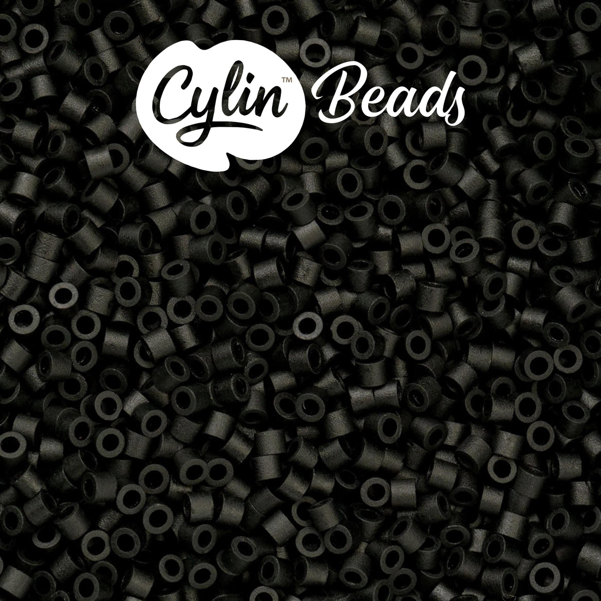 CY11-1035 11/0 Cylin Beads Matte Black