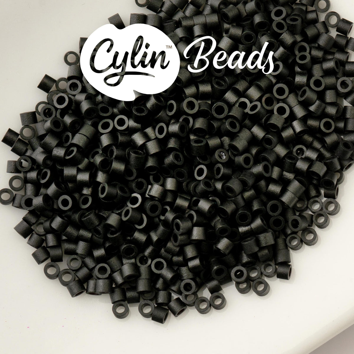 CY11-1035 11/0 Cylin Beads Matte Black