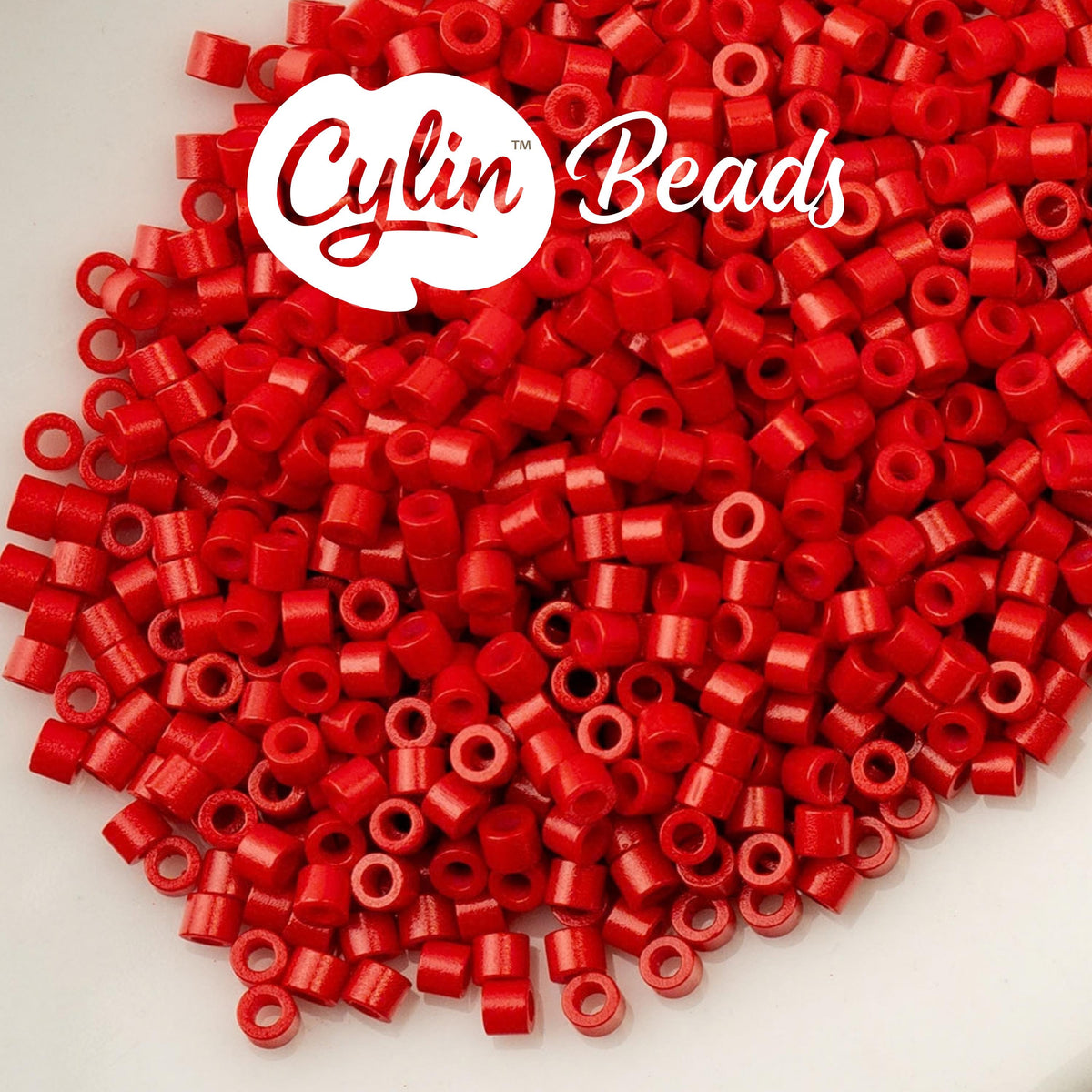 CY11-1055 11/0 Cylin Beads Opaque Red