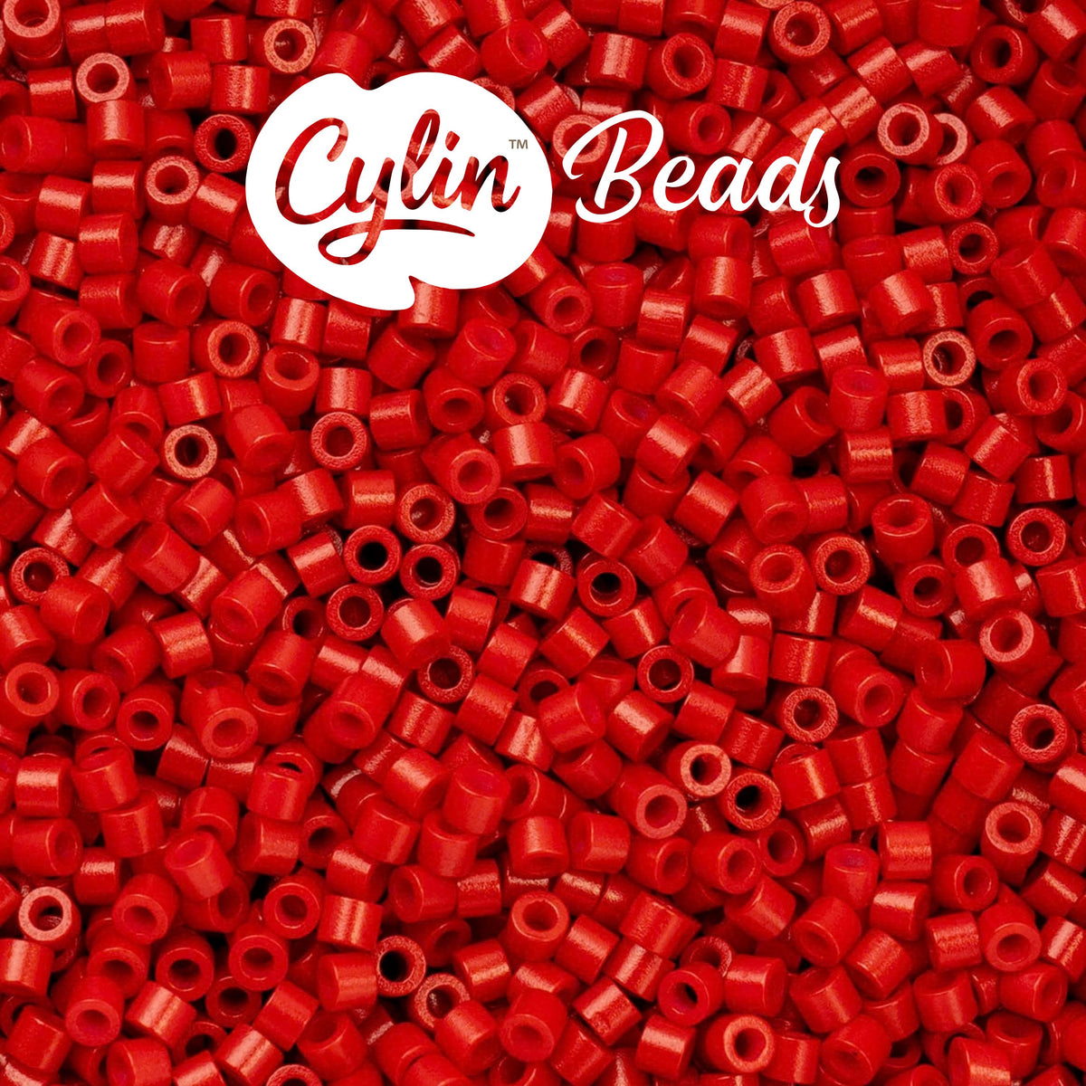 CY11-1055 11/0 Cylin Beads Opaque Red