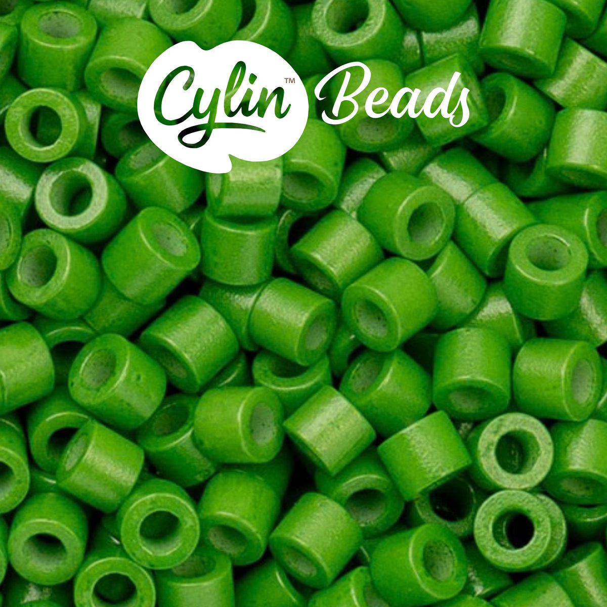 CY11-1056 11/0 Cylin Beads Opaque Grass Green