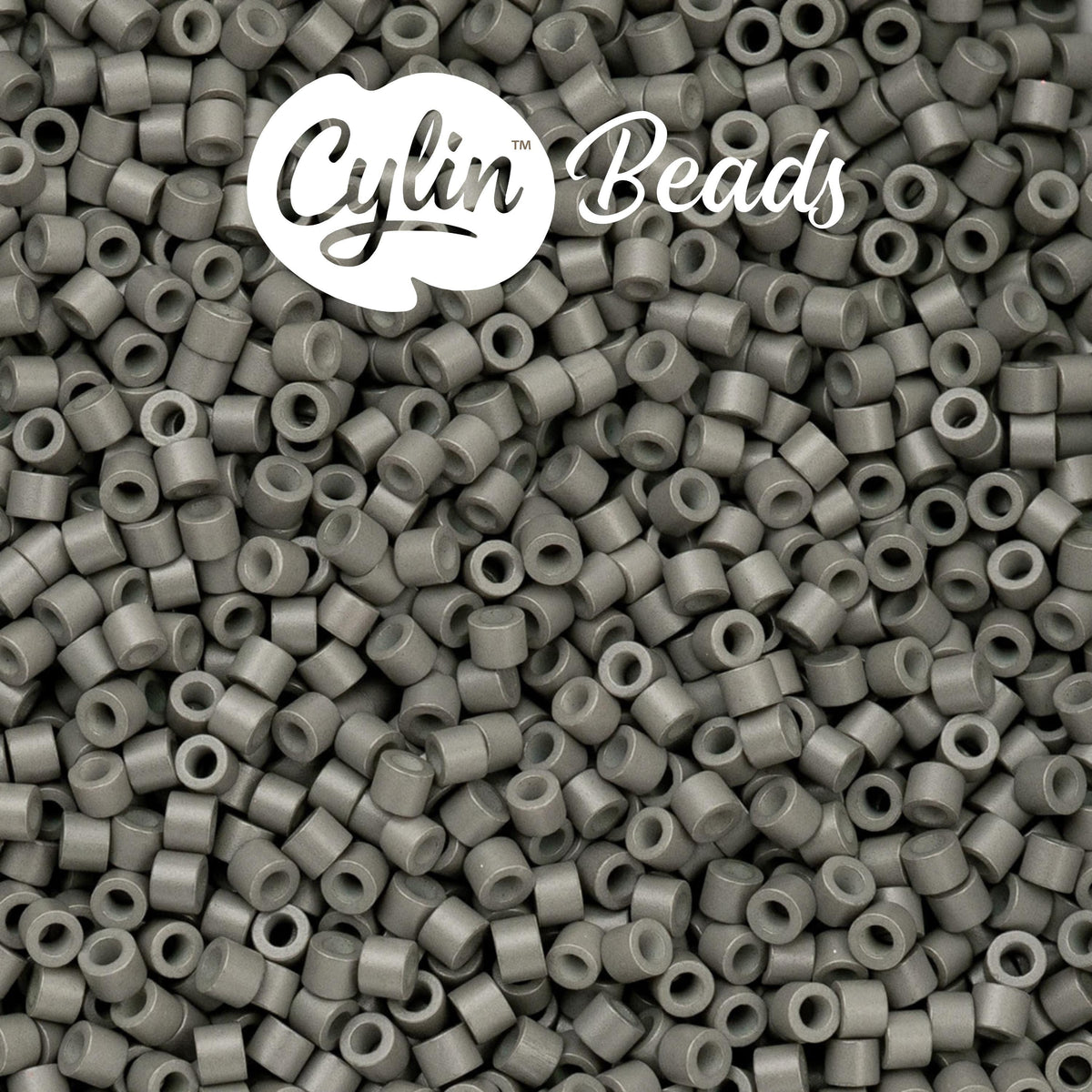 CY11-1063 11/0 Cylin Beads Opaque Grey