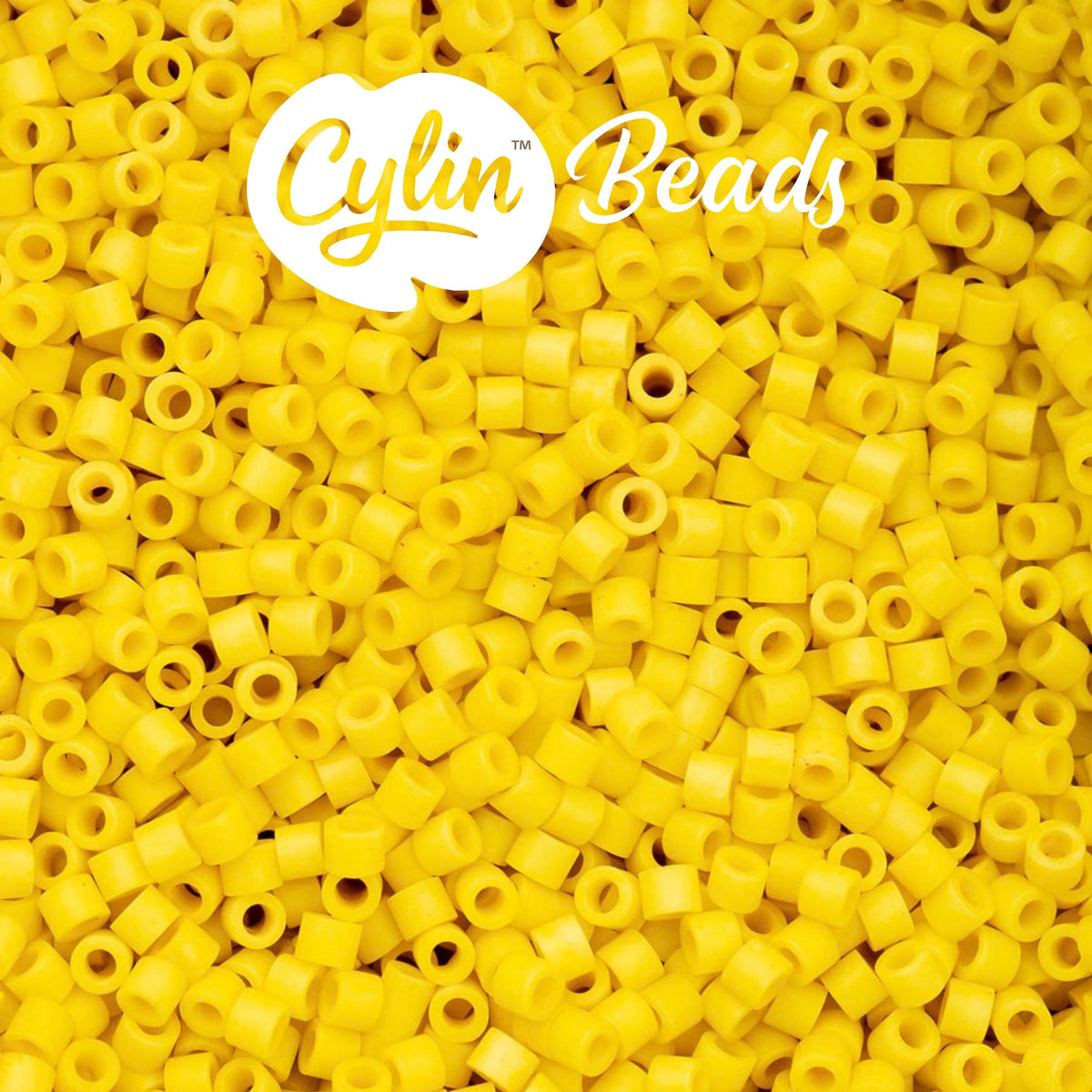 CY11-1066 11/0 Cylin Beads Opaque Matte Yellow