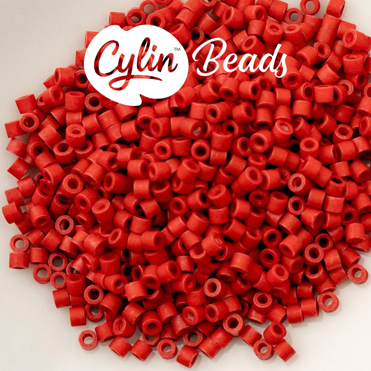 CY11-1068 11/0 Cylin Beads Opaque Matte Red