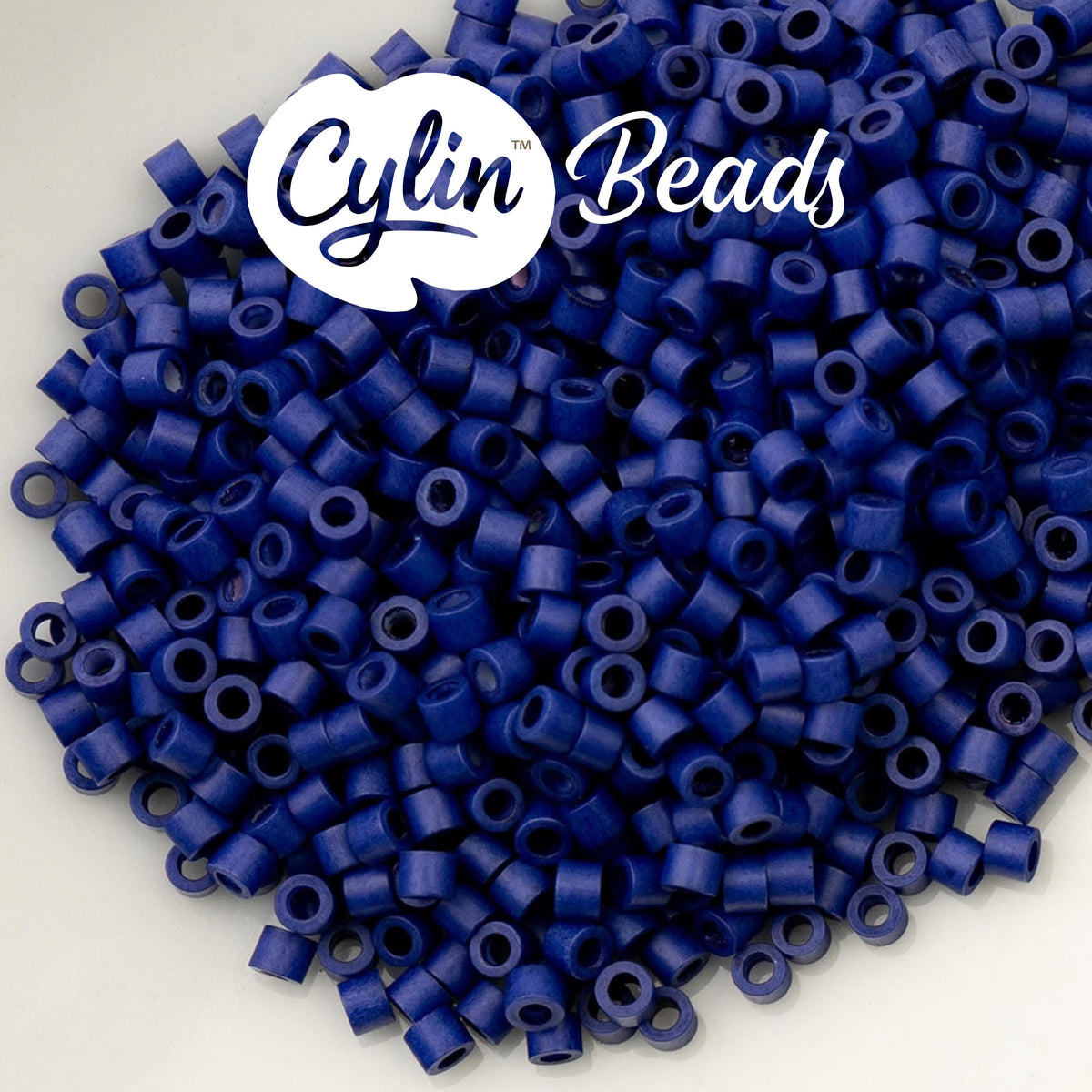 CY11-1070 11/0 Cylin Beads Opaque Matte Cobalt Blue