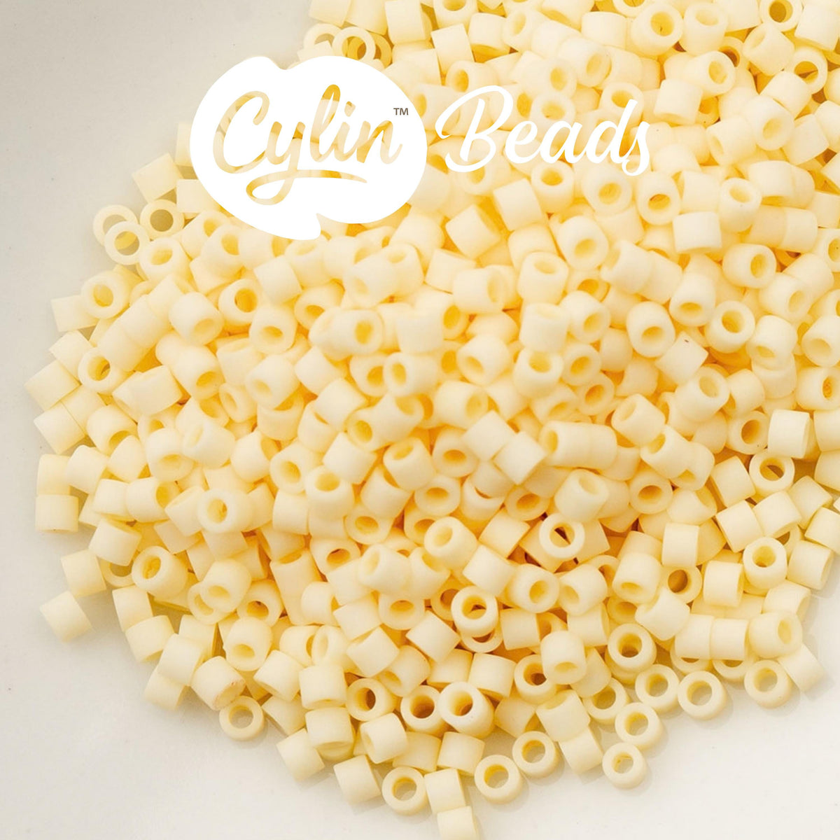 CY11-1072 11/0 Cylin Beads Opaque Matte Dark Cream