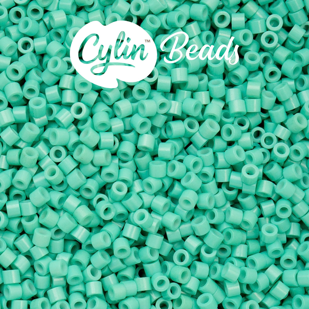 CY11-1078 11/0 Cylin Beads Opaque Vibrant Turquoise