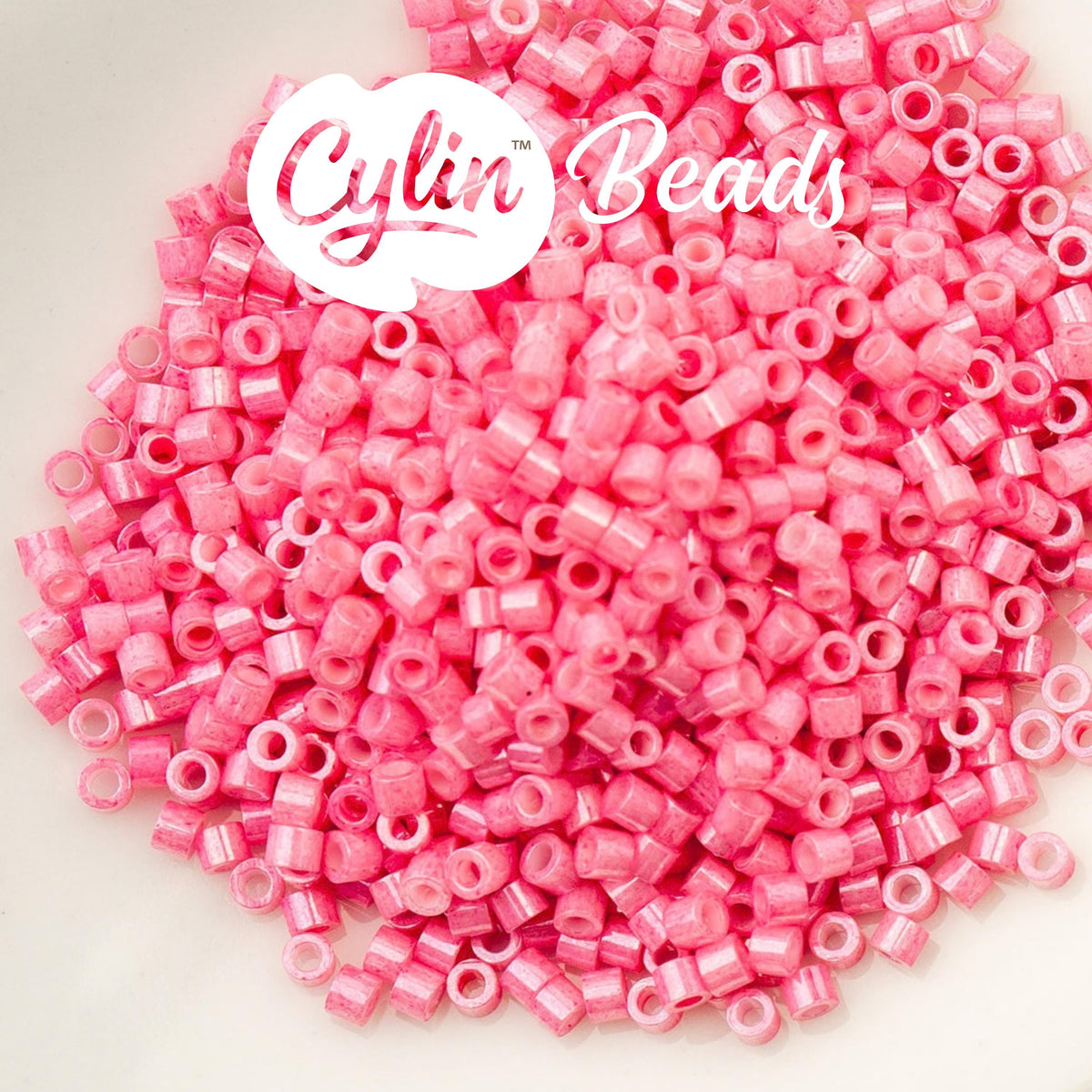 CY11-1087 11/0 Cylin Beads Opaque Pink Carnation