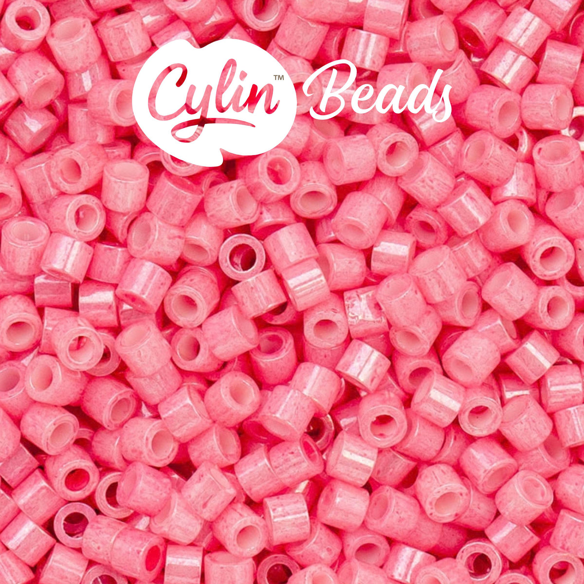 CY11-1087 11/0 Cylin Beads Opaque Pink Carnation