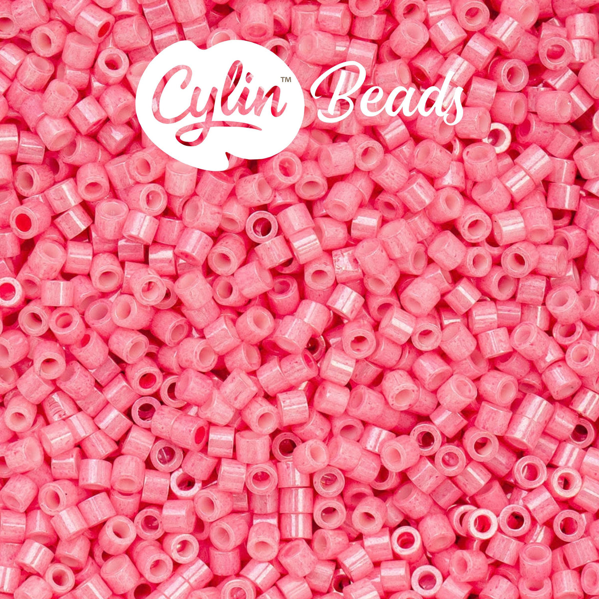 CY11-1087 11/0 Cylin Beads Opaque Pink Carnation