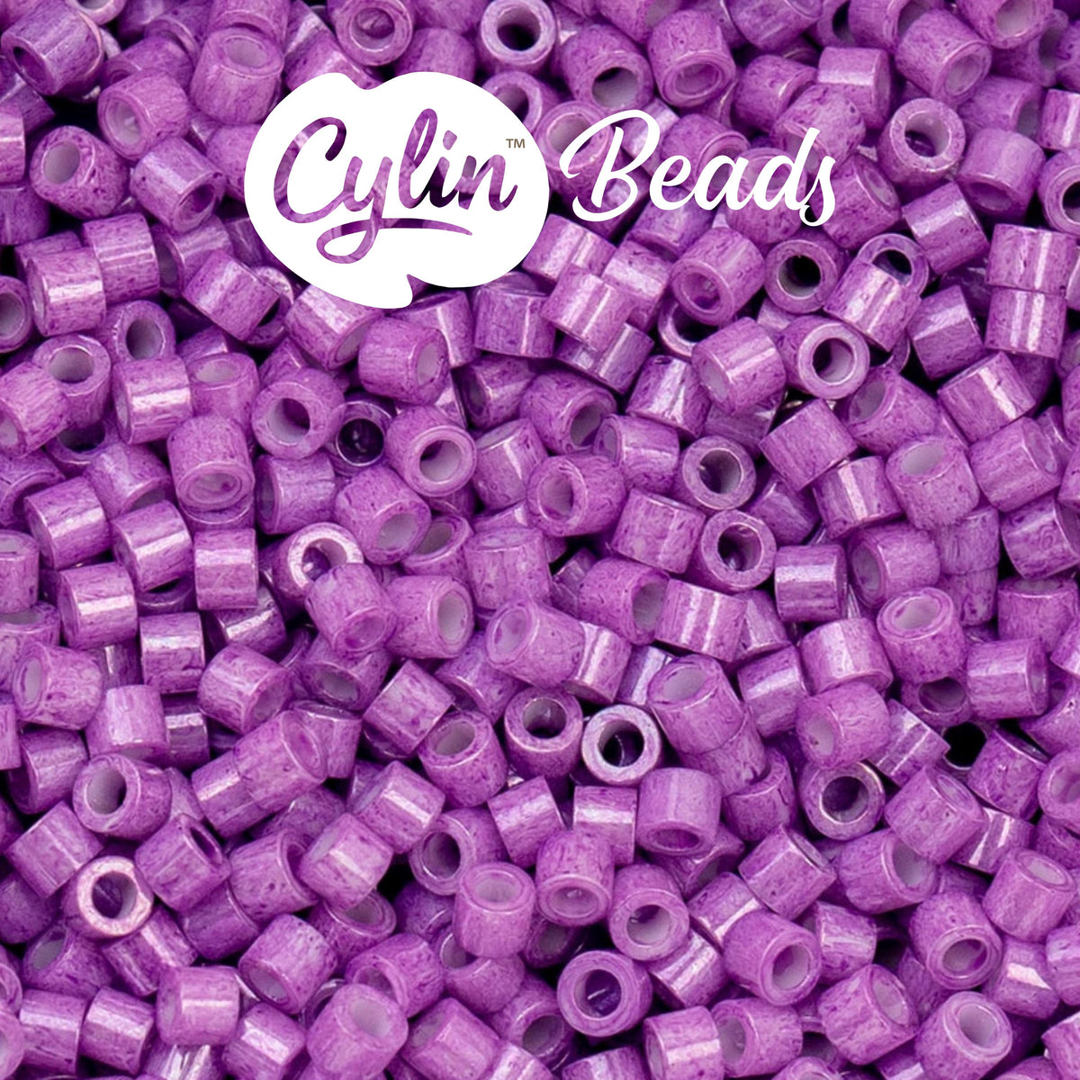 CY11-1089 11/0 Cylin Beads Opaque Violet