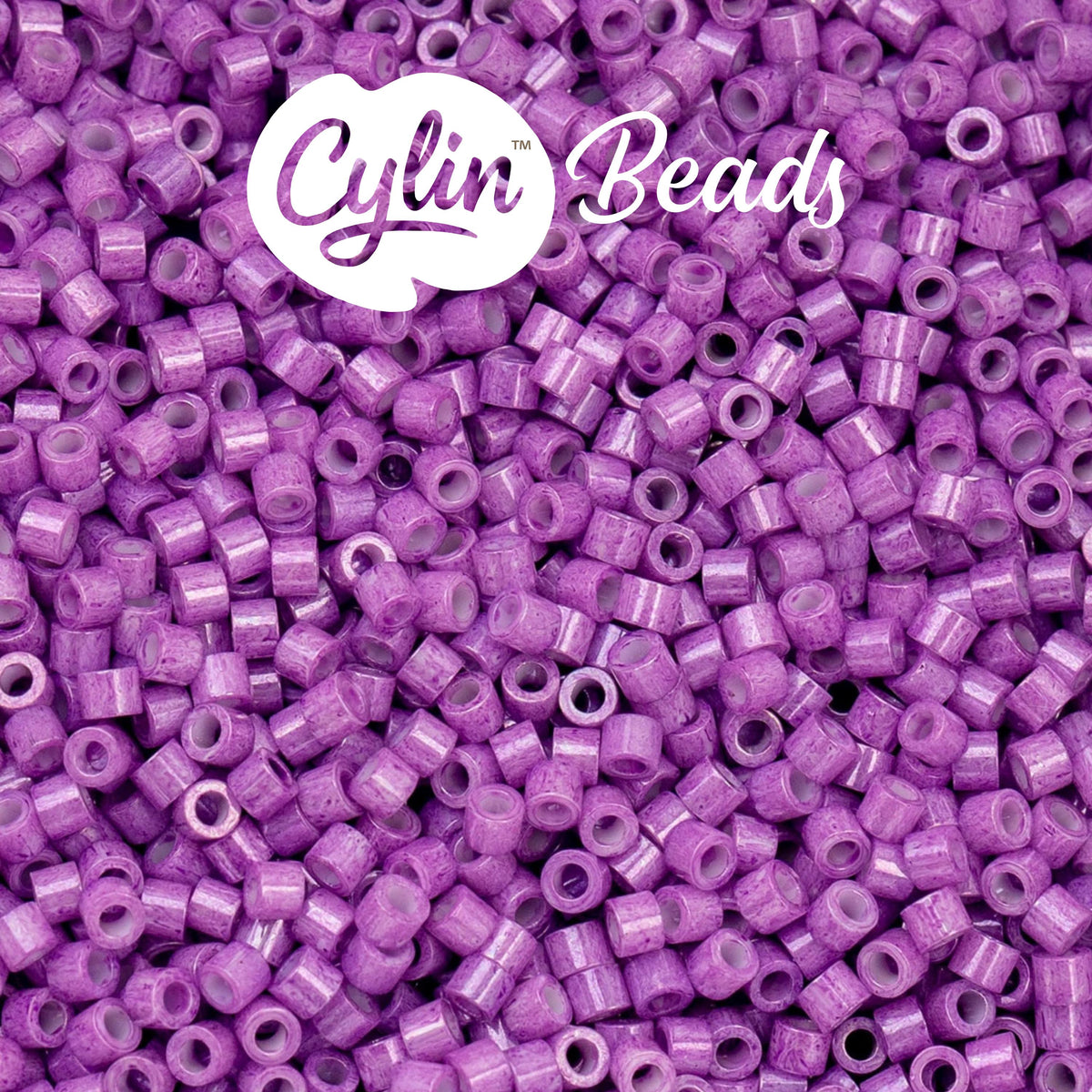 CY11-1089 11/0 Cylin Beads Opaque Violet