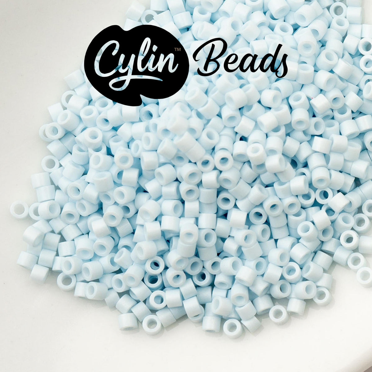 CY11-1092 11/0 Cylin Beads Opaque Light Blue Sky