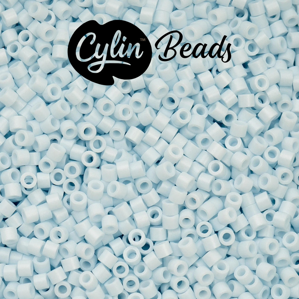 CY11-1092 11/0 Cylin Beads Opaque Light Blue Sky