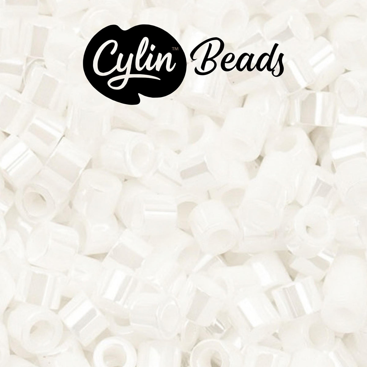 CY11-1024 11/0 Cylin Beads White Pearl Luster