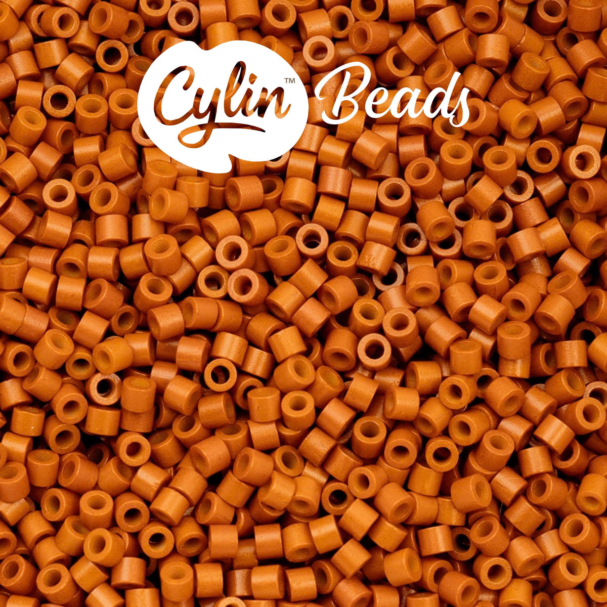 CY11-1099 11/0 Cylin Beads Opaque Pumpkin Orange