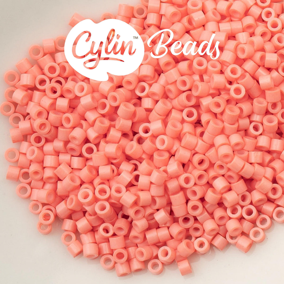 CY11-1100 11/0 Cylin Beads Opaque Soft Coral Pink