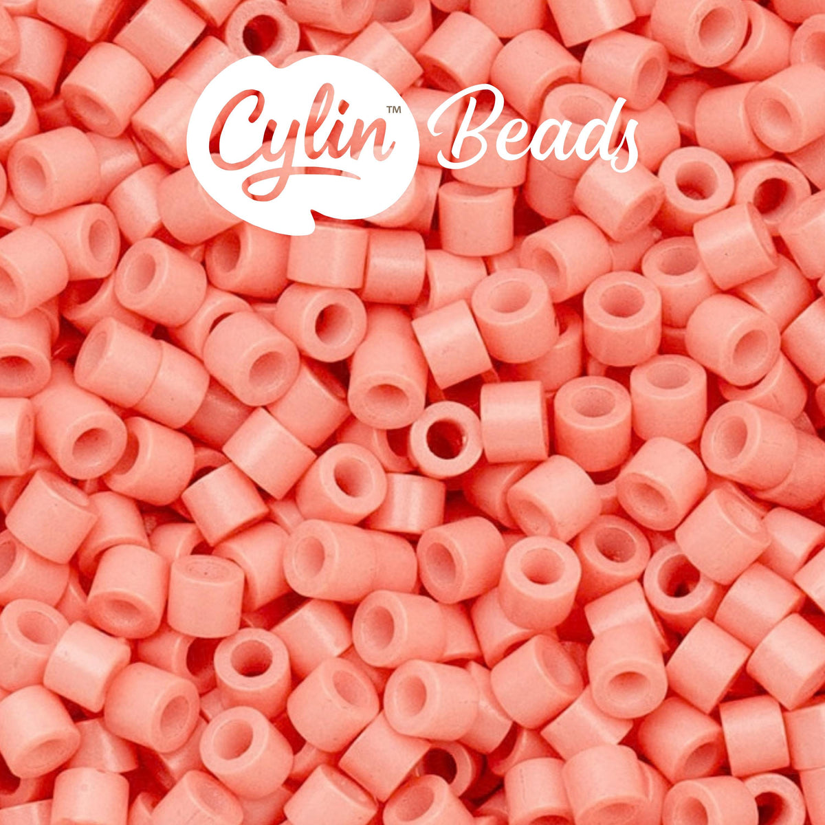 CY11-1100 11/0 Cylin Beads Opaque Soft Coral Pink