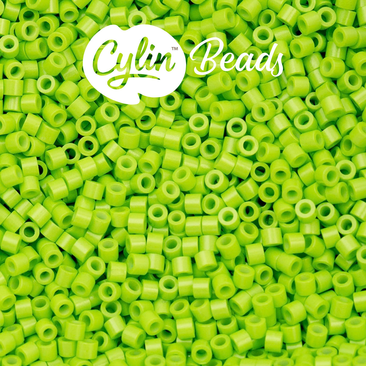 CY11-1103 11/0 Cylin Beads Opaque Neon Green