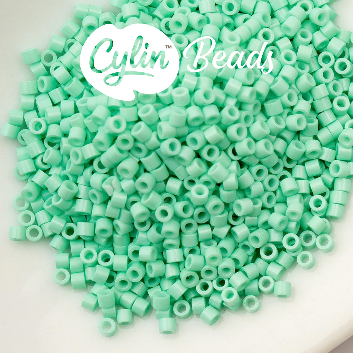 CY11-1104 11/0 Cylin Beads Opaque Seafoam