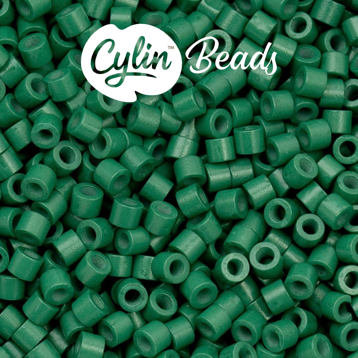 CY11-1105 11/0 Cylin Beads Opaque Emerald Green