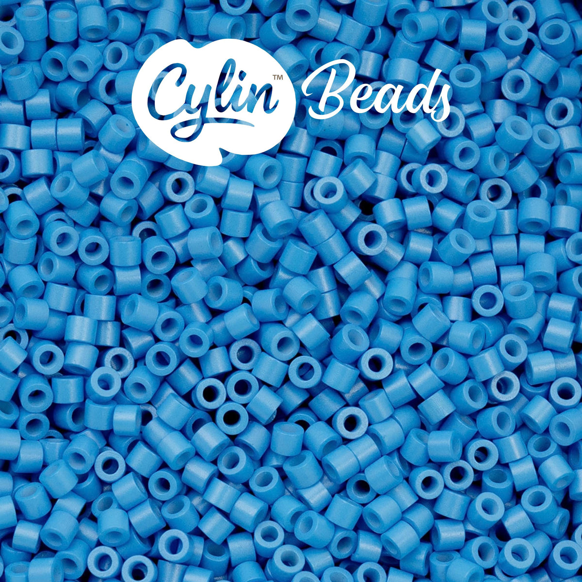 CY11-1108 11/0 Cylin Beads Opaque Blue Cerulean