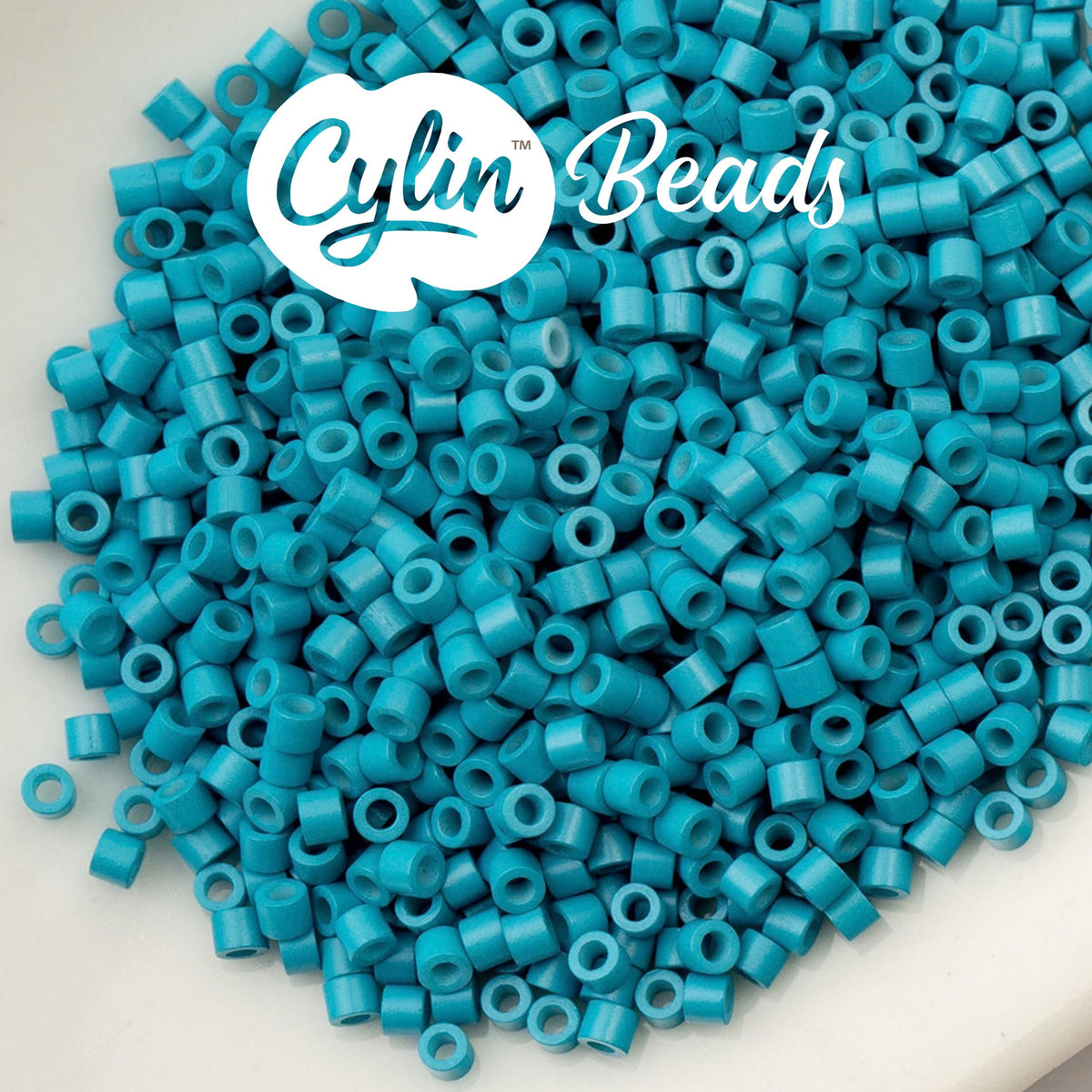CY11-1107 11/0 Cylin Beads Opaque Blue Lagoon