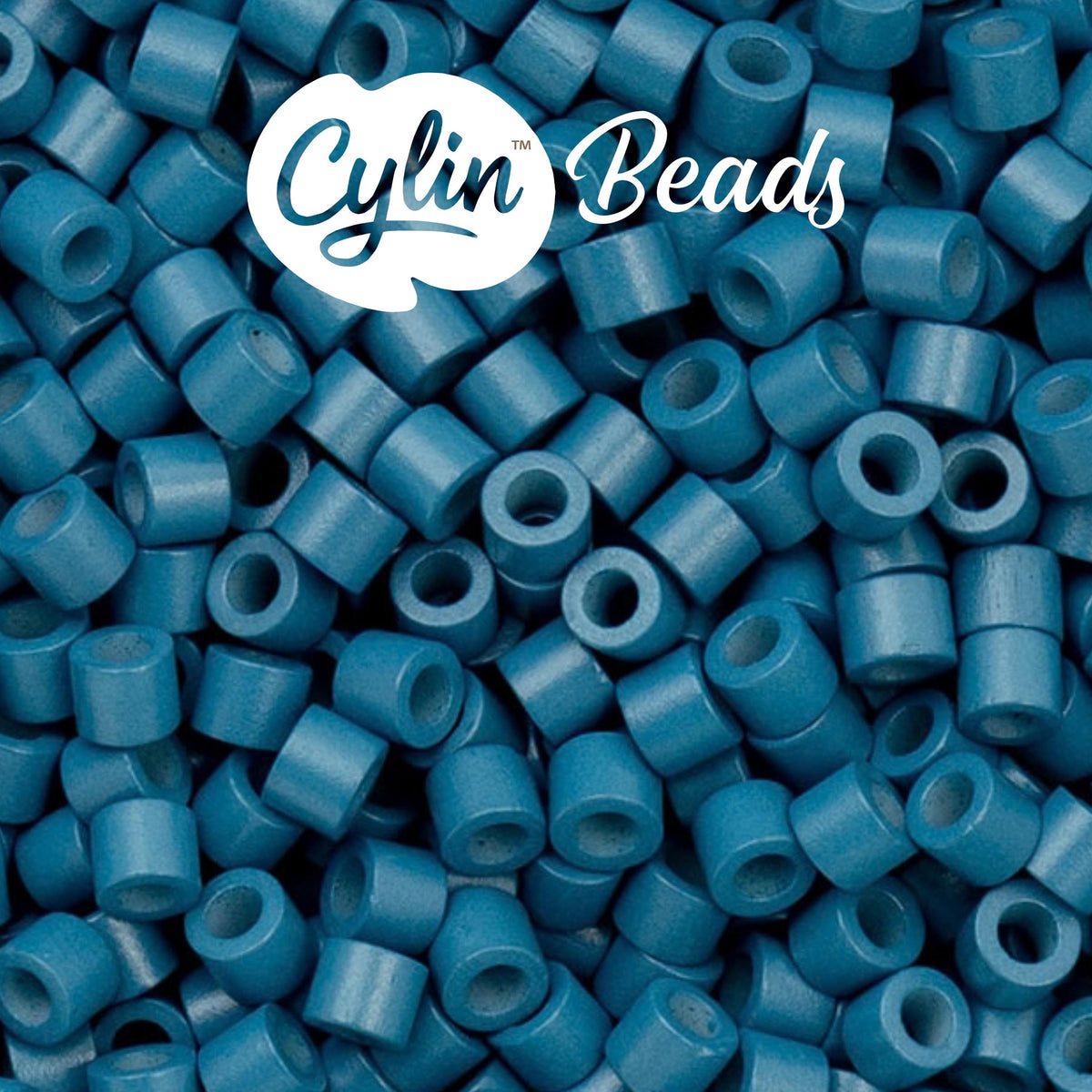 CY11-1109 11/0 Cylin Beads Opaque Denim Blue