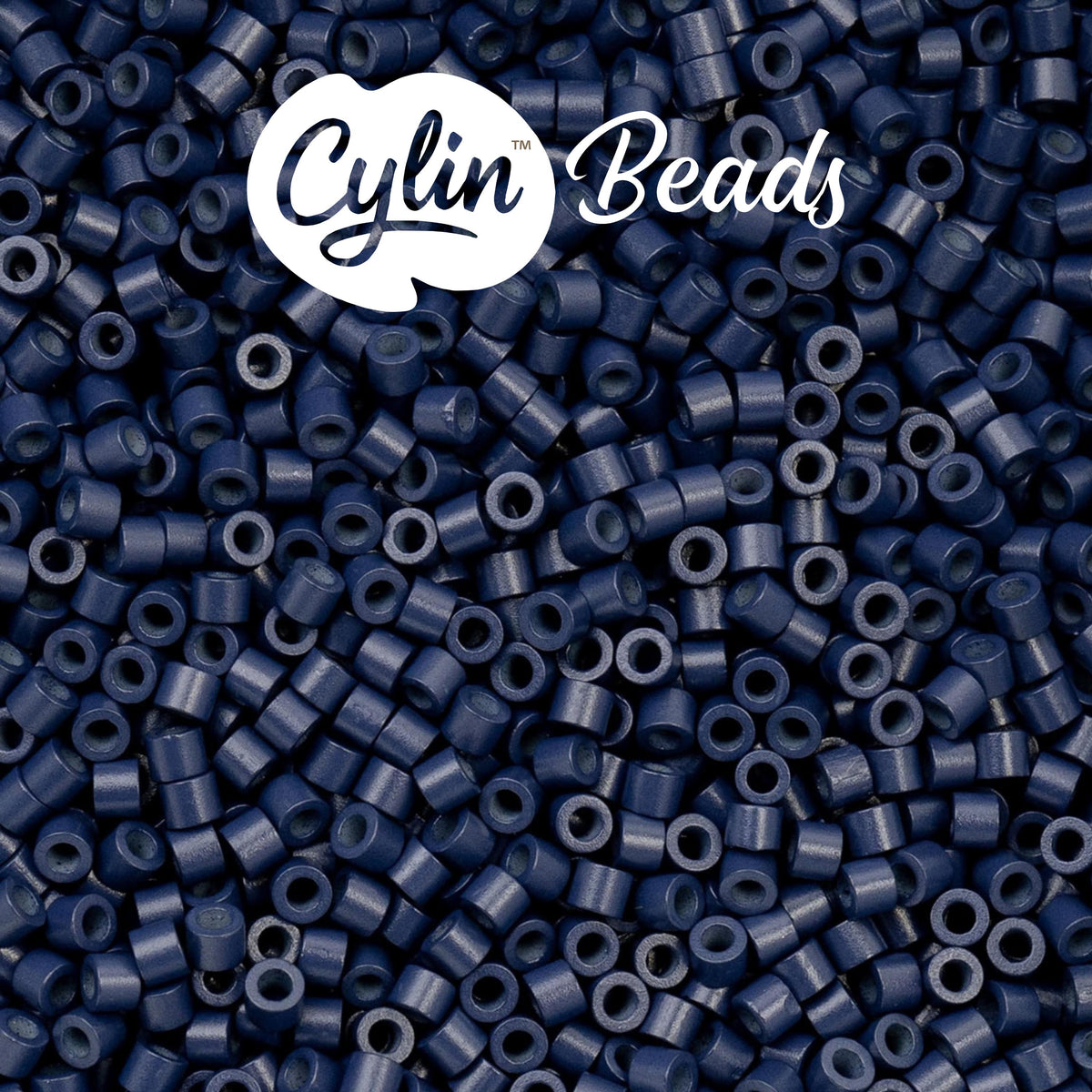 CY11-1113 11/0 Cylin Beads Opaque Navy Blue