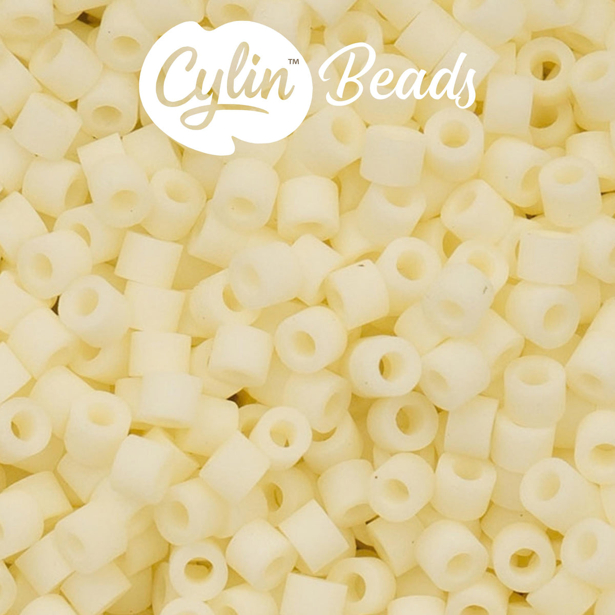 CY11-1155 11/0 Cylin Beads Matte Cream Macaron