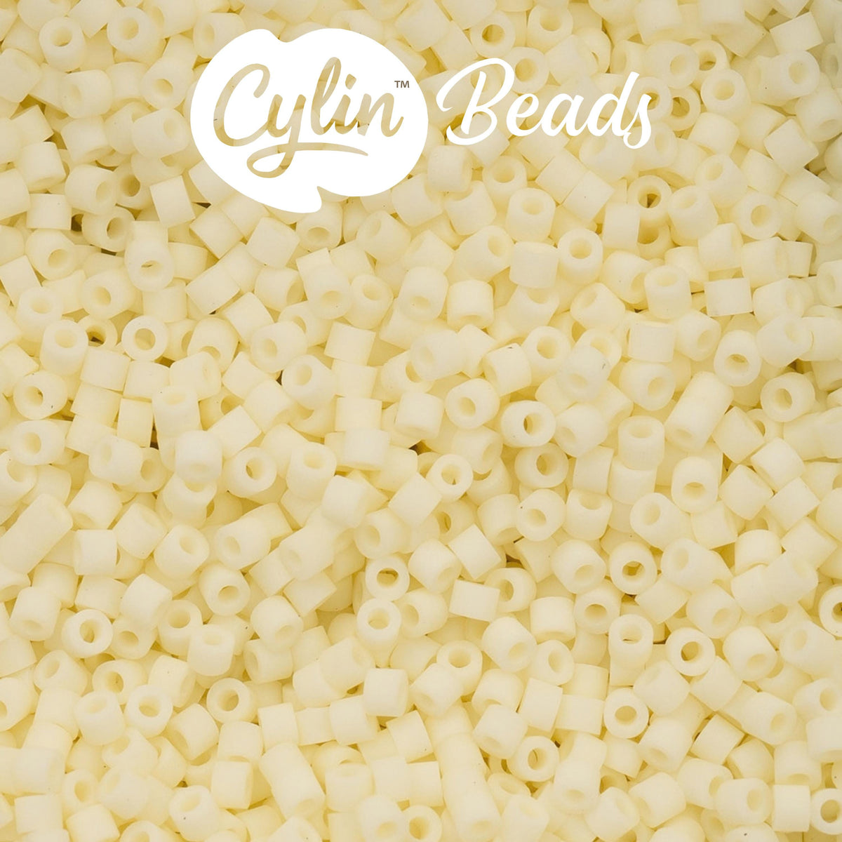 CY11-1155 11/0 Cylin Beads Matte Cream Macaron