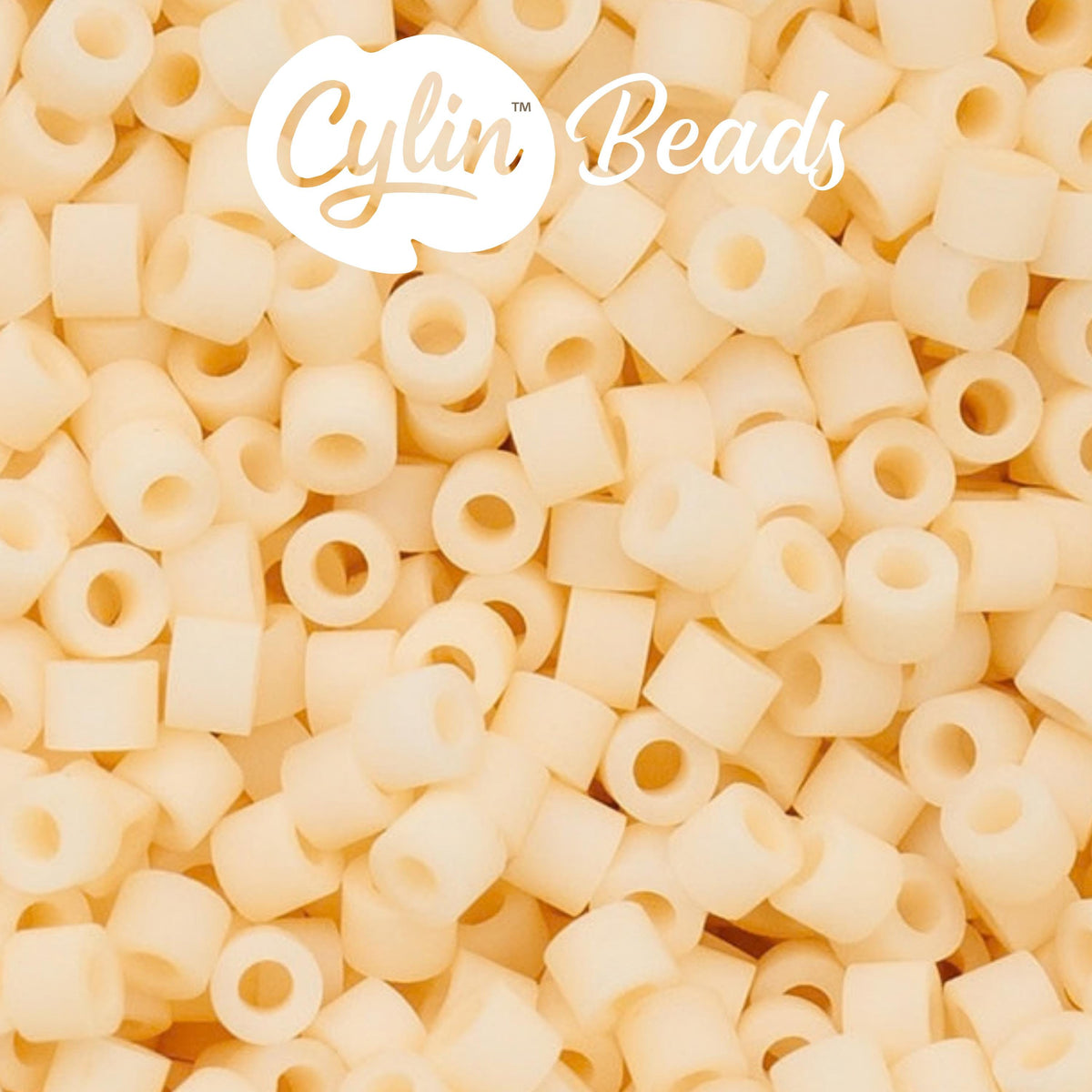 CY11-1158 11/0 Cylin Beads Matte Blush Ivory Macaron