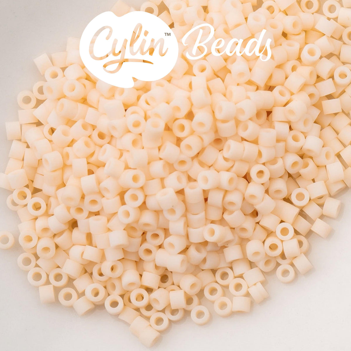 CY11-1158 11/0 Cylin Beads Matte Blush Ivory Macaron