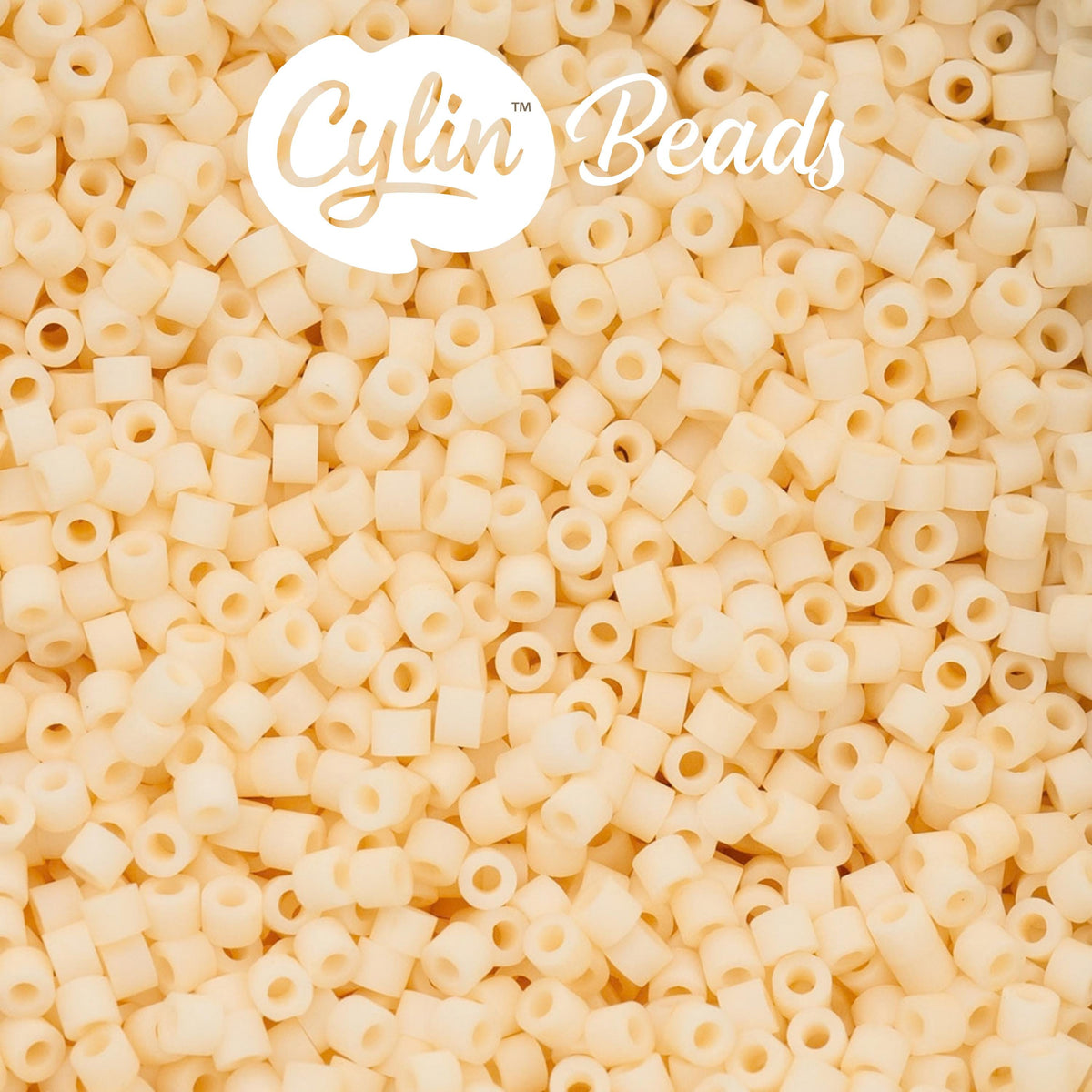 CY11-1158 11/0 Cylin Beads Matte Blush Ivory Macaron