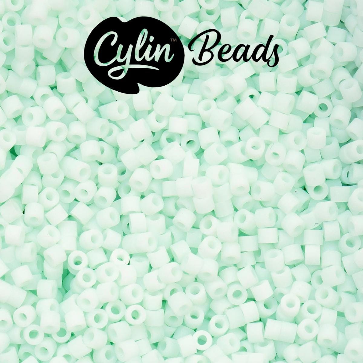 CY11-1165 11/0 Cylin Beads Matte Pale Seafoam Macaron