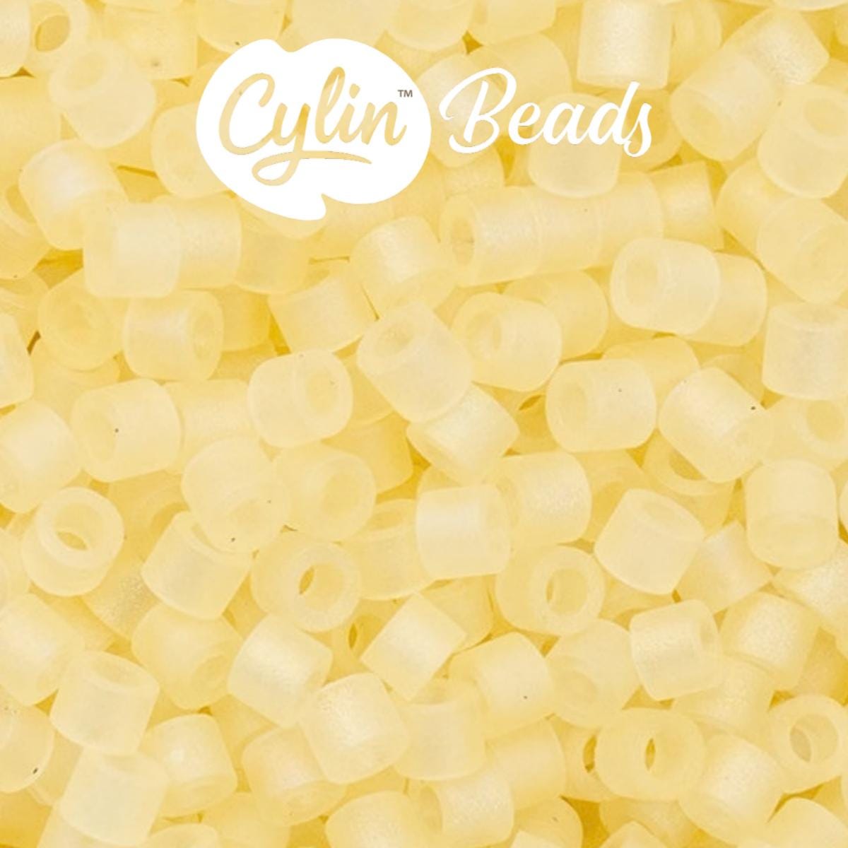 CY11-1174 11/0 Cylin Beads Matte Yellow Macaron AB