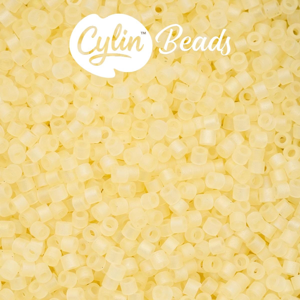 CY11-1174 11/0 Cylin Beads Matte Yellow Macaron AB
