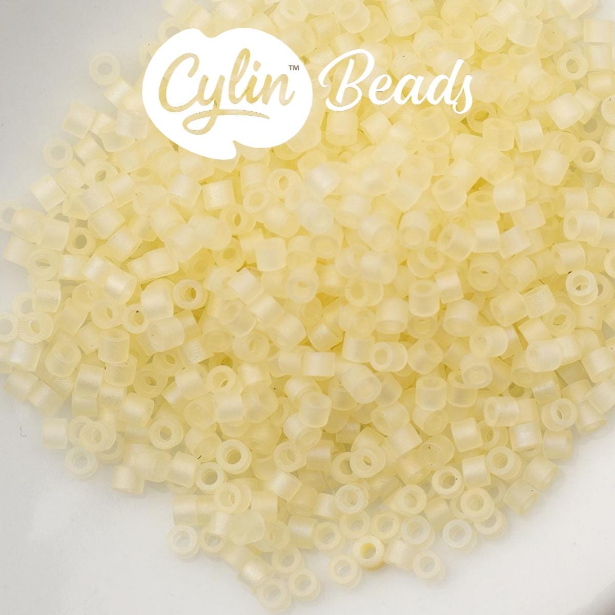 CY11-1174 11/0 Cylin Beads Matte Yellow Macaron AB