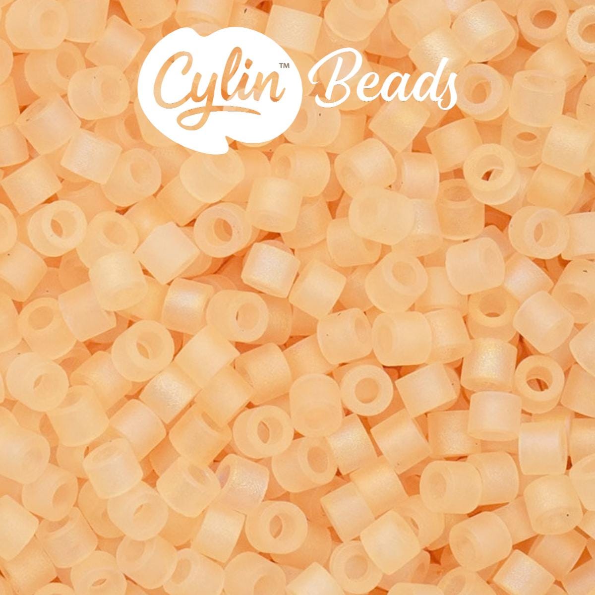 CY11-1177 11/0 Cylin Beads Matte Light Orange Macaron AB