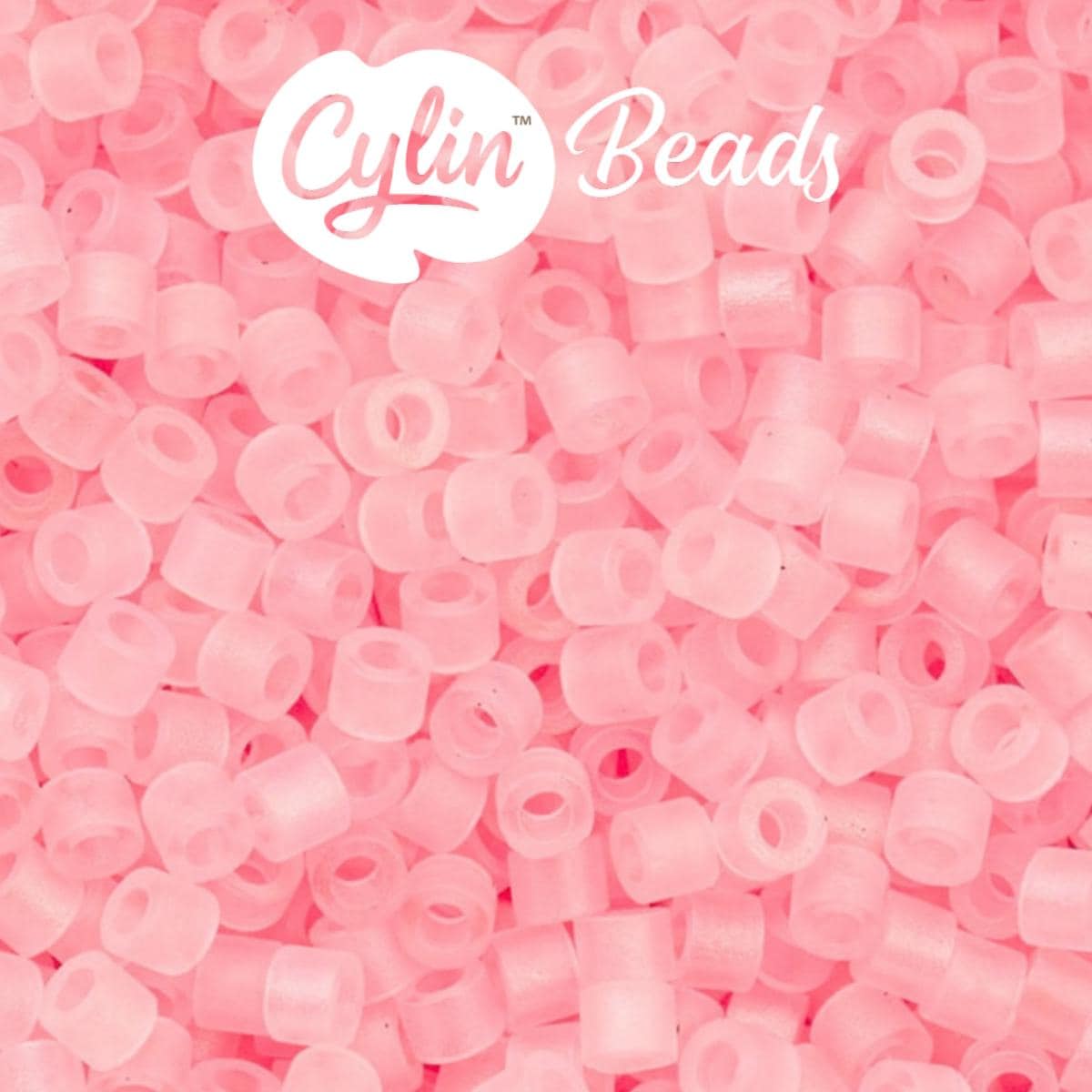 CY11-1182 11/0 Cylin Beads Matte Coral Pink Macaron AB