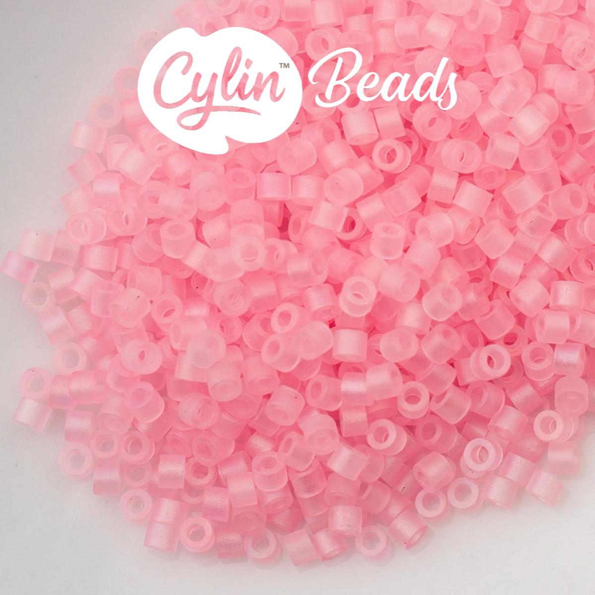 CY11-1182 11/0 Cylin Beads Matte Coral Pink Macaron AB