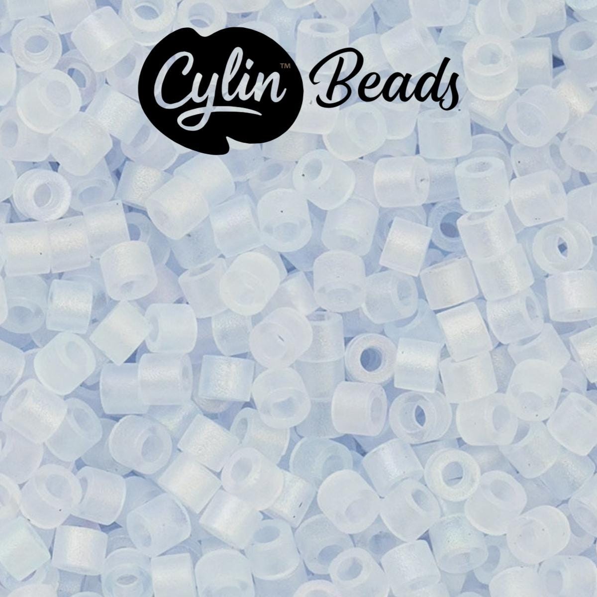 CY11-1191 11/0 Cylin Beads Matte Light Blue Macaron AB