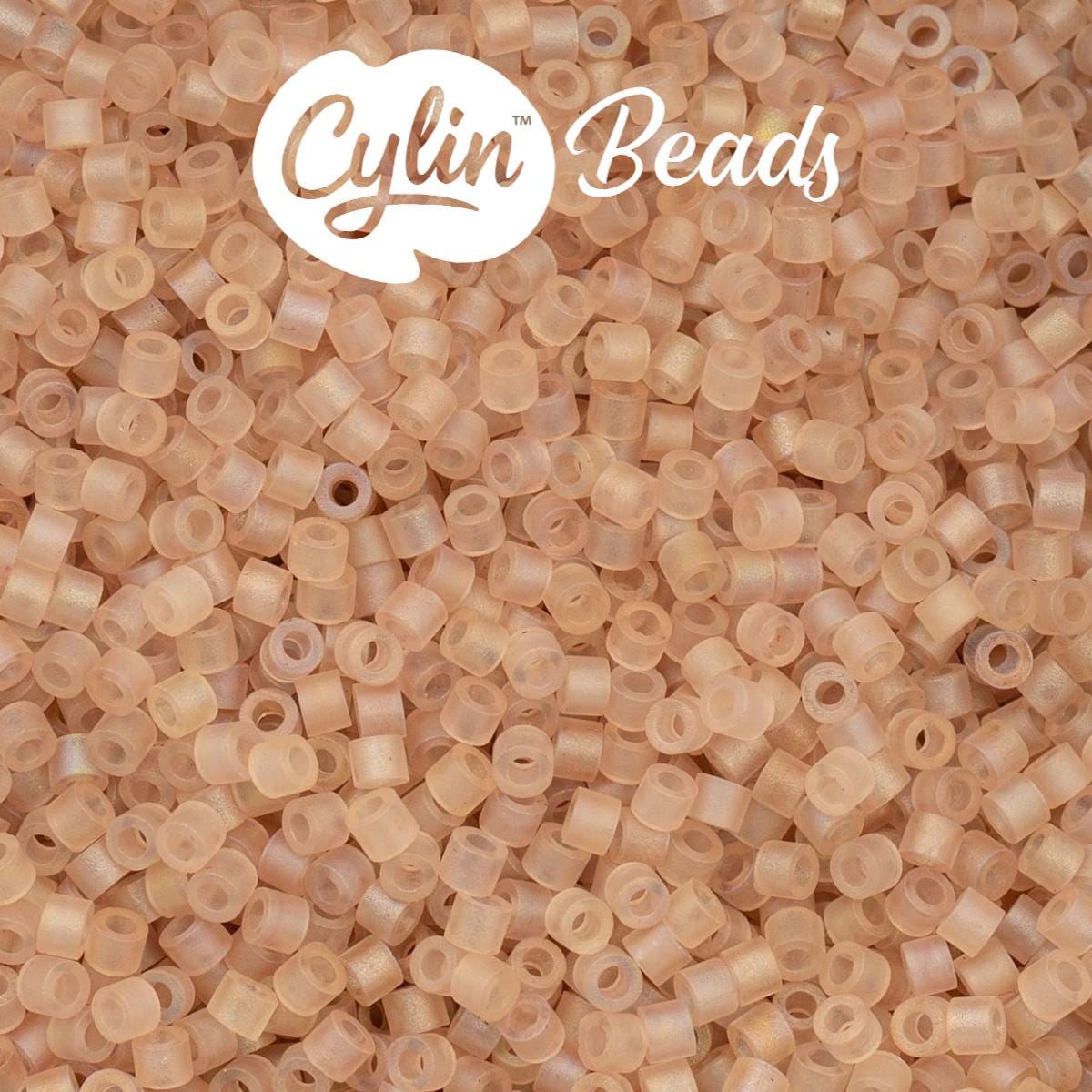 CY11-1192 11/0 Cylin Beads Matte Caramel Macaron AB