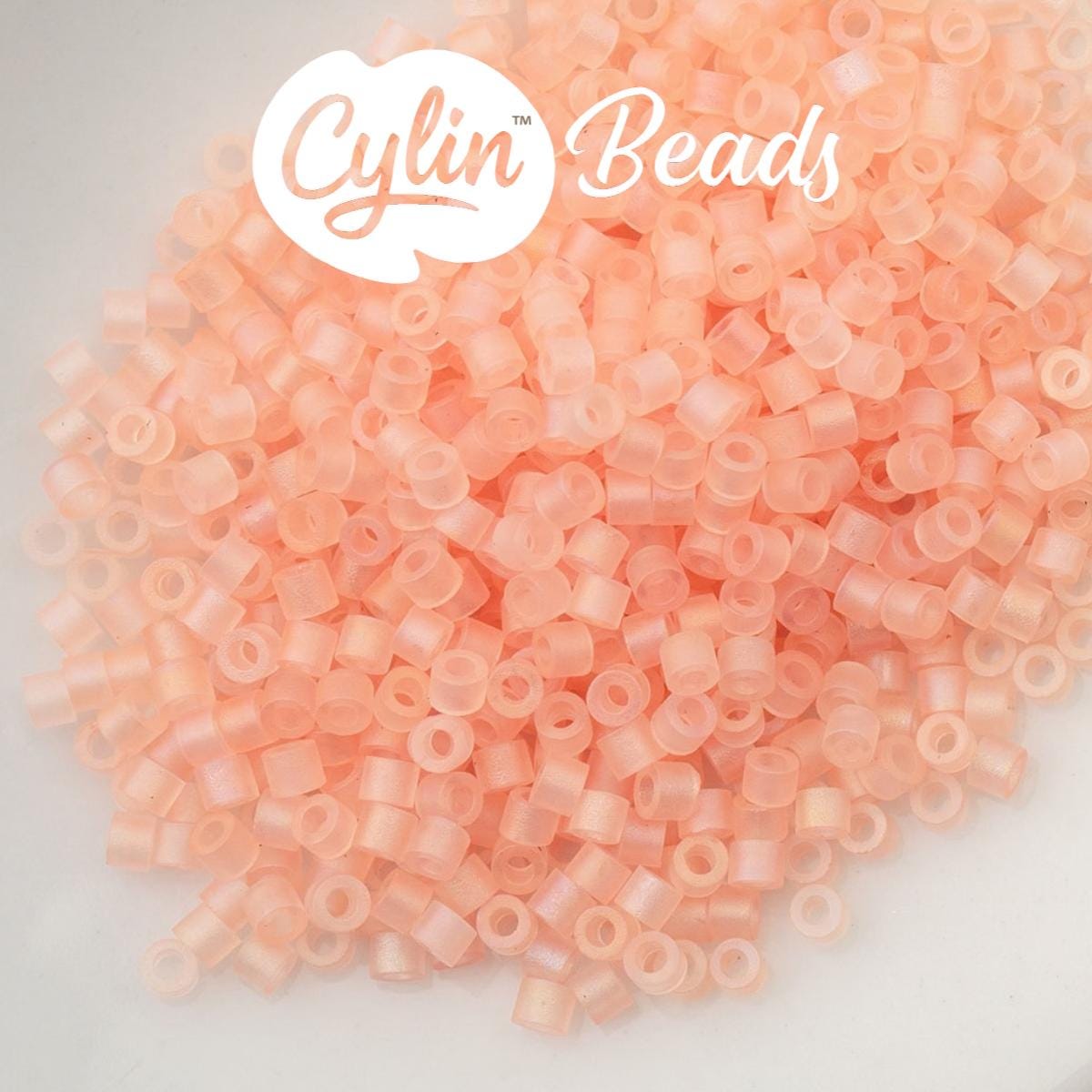 CY11-1193 11/0 Cylin Beads Matte Light Tangerine Macaron AB