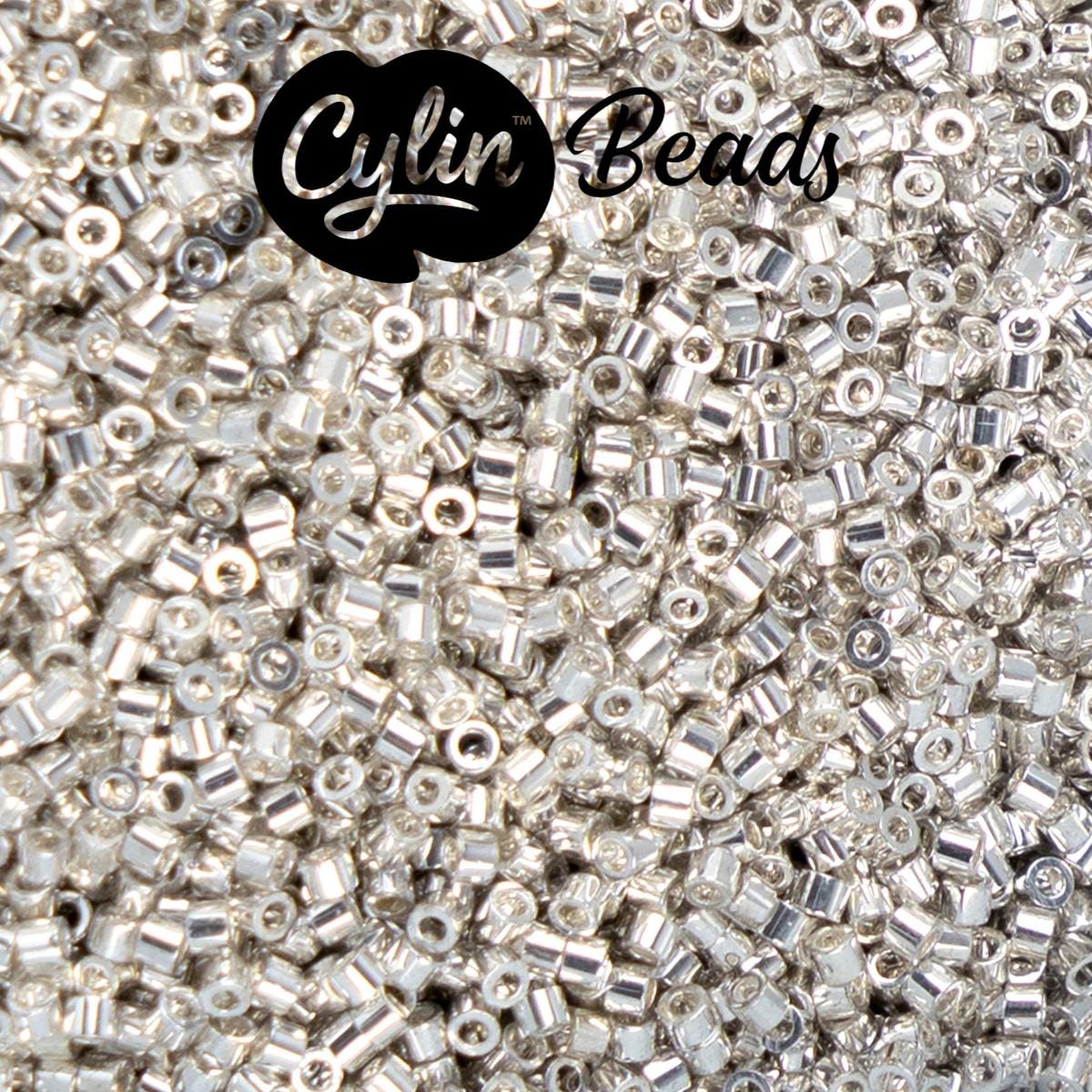 CY11-1198 11/0 Cylin Beads Electro Silver