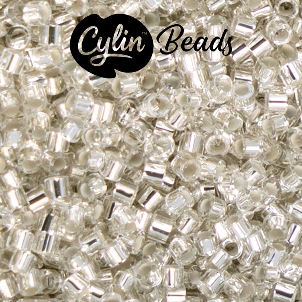 CY11-1199 11/0 Cylin Beads Silverlined Crystal