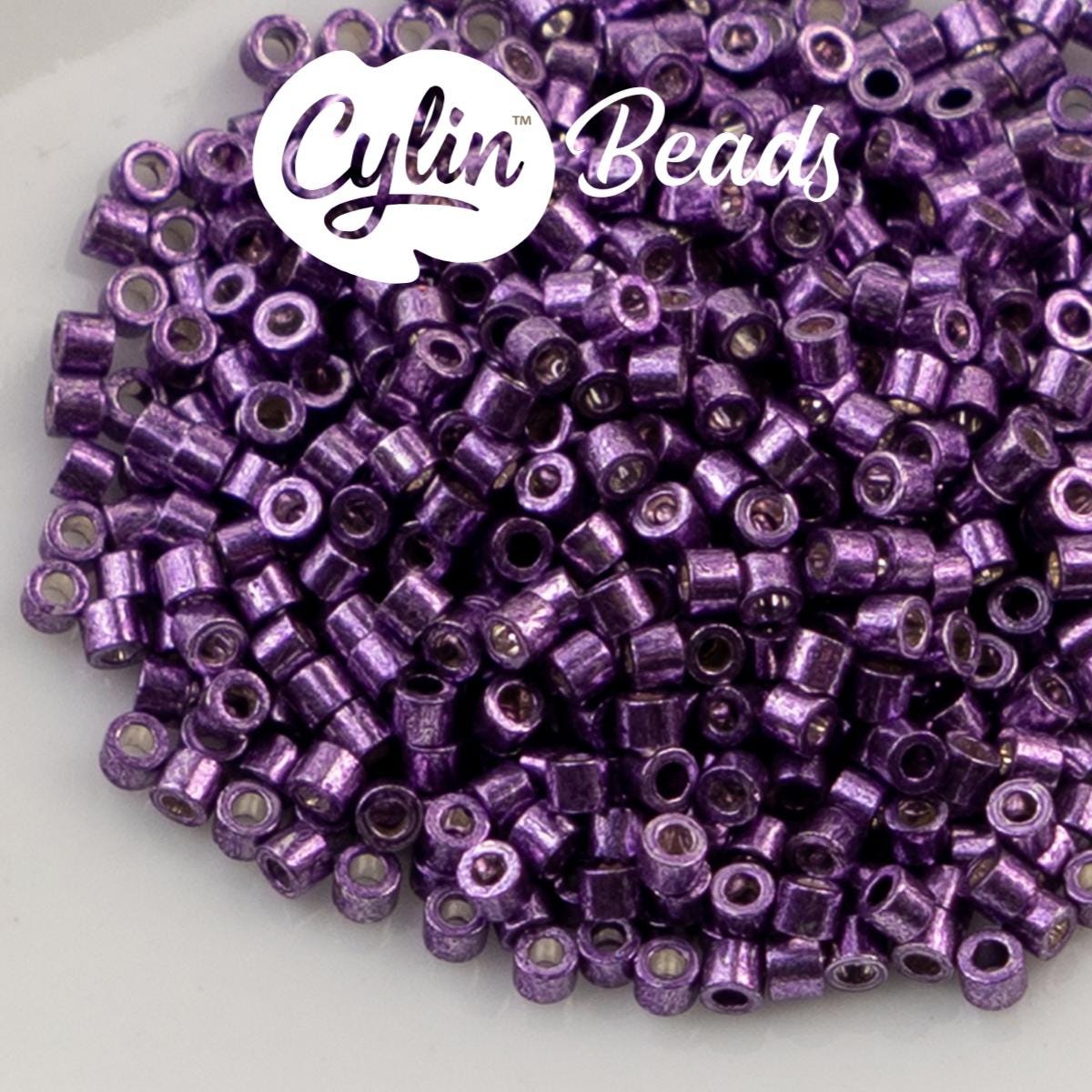 CY11-1205 11/0 Cylin Beads Opaque Electro Lilac