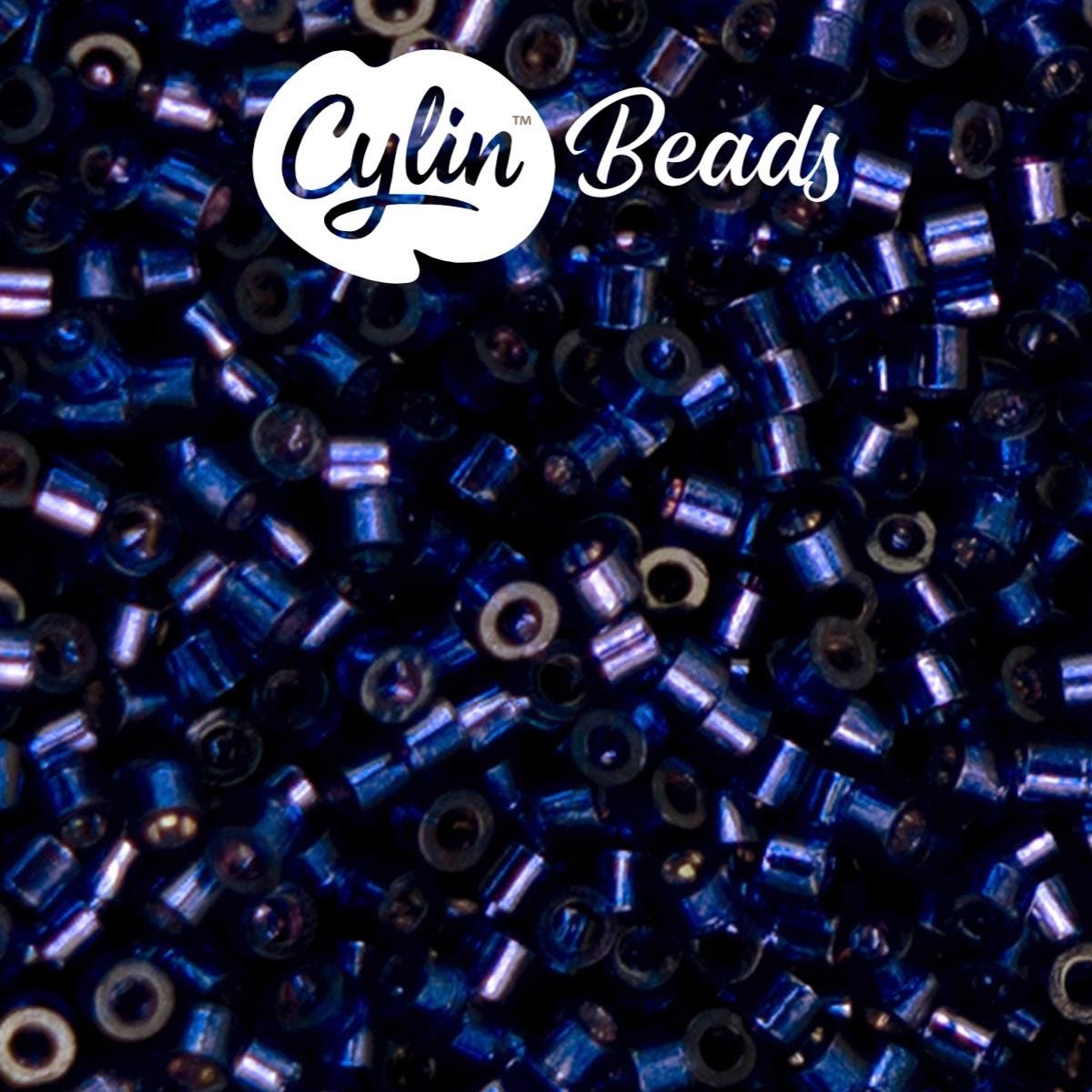 CY11-1206 11/0 Cylin Beads Silverlined Dark Violet