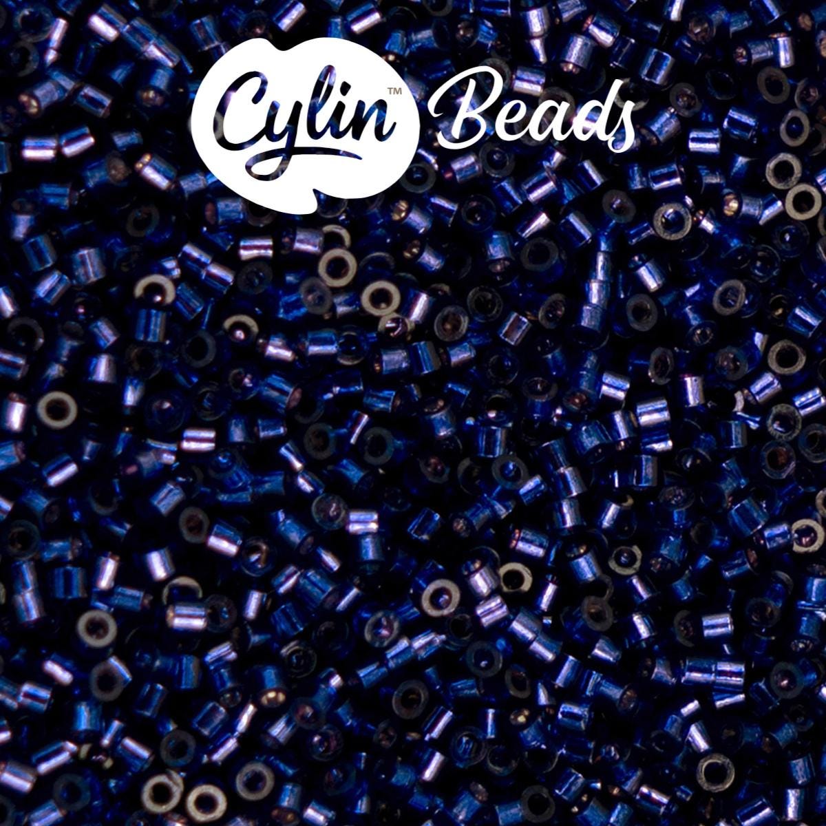 CY11-1206 11/0 Cylin Beads Silverlined Dark Violet